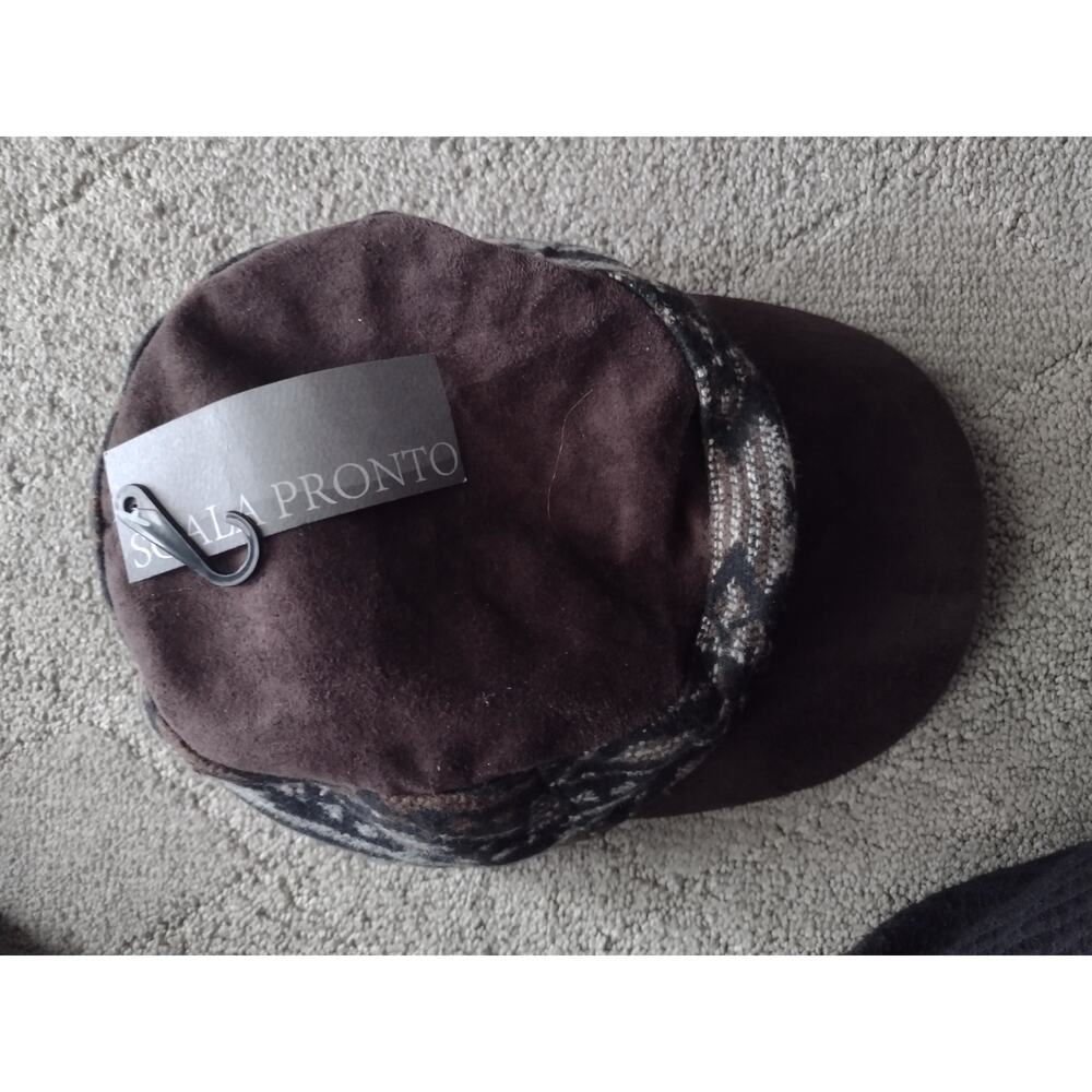 NWT Scala Multi-color Blanket Wool Cadet Cap Hat - Picture 10 of 14
